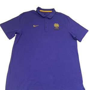 NWT Nike Men's Polo Shirt in Purple and Gold